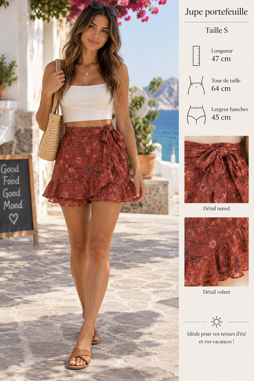 Jupe fleurie-Camaïeu femme taille 36