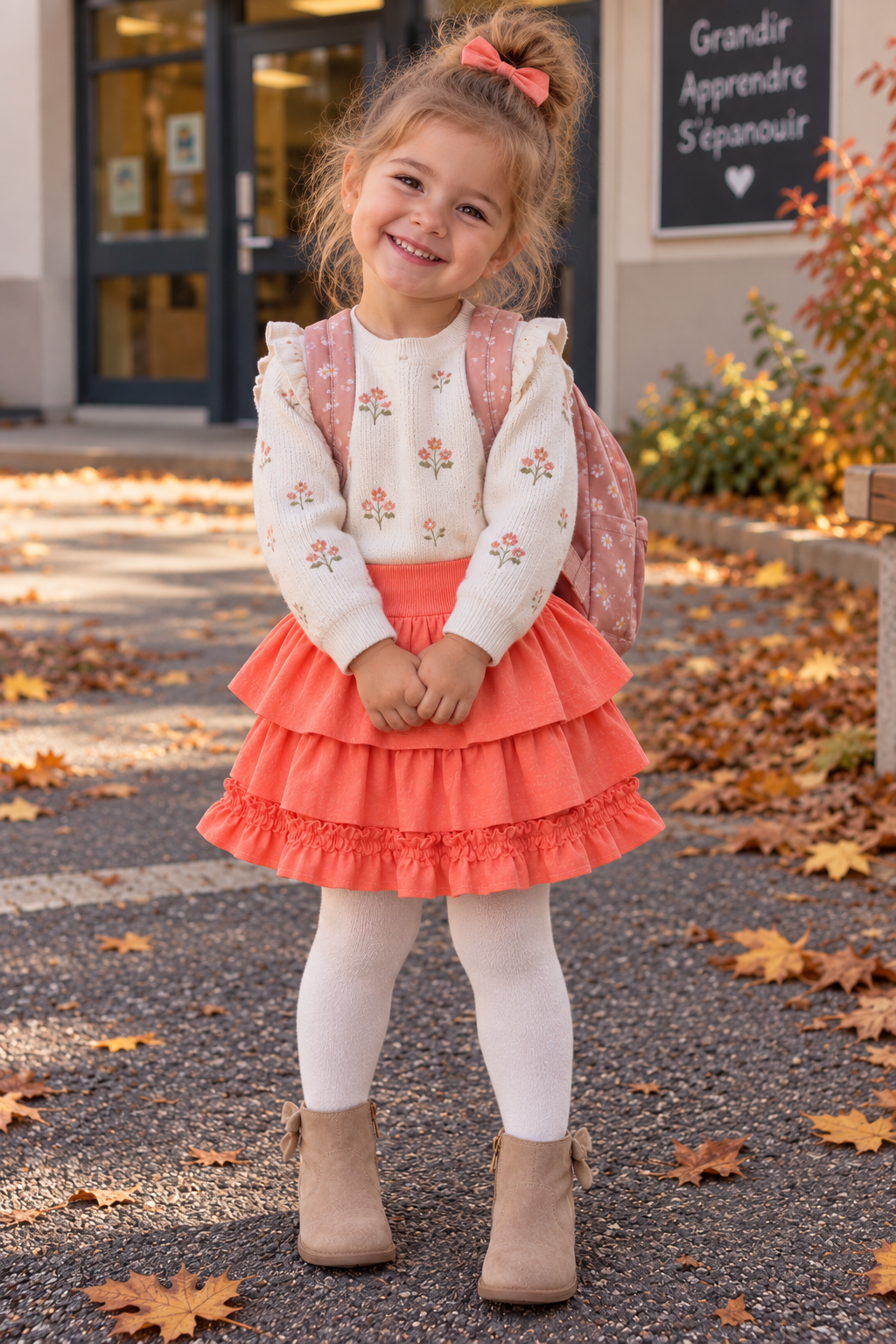 Jupe corail Orchestra fille 3 ans 98 c